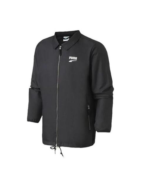 PUMA PUMA Downtown Casual Sports lapel Jacket Black 578306-01