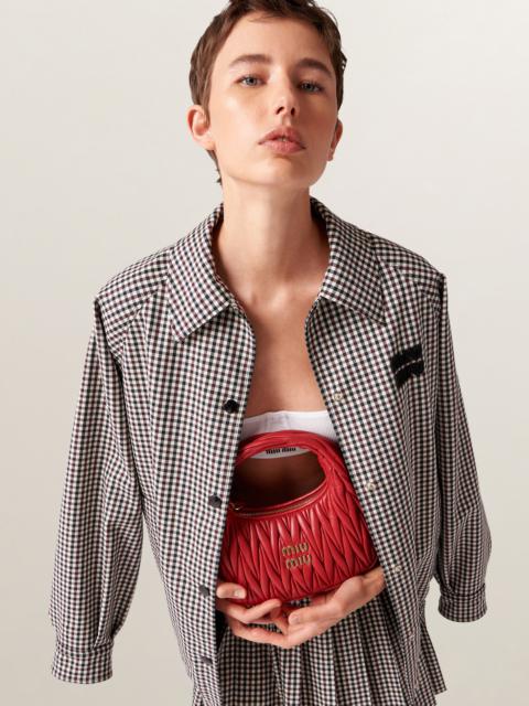 Miu Miu Gingham check blouson jacket | REVERSIBLE