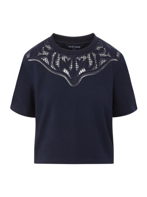 VERONICA BEARD MONTY COTTON CROPPED TEE