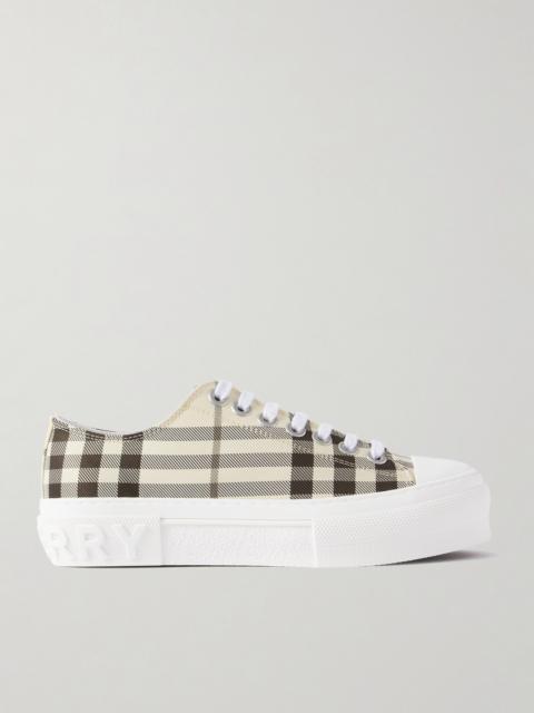 Burberry Checked Canvas Sneakers