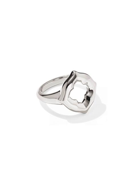KENDRA SCOTT Dira Open Frame Sterling Silver Cocktail Ring