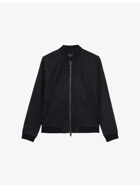 REISS Bild Regular-Fit Suede Bomber Jacket