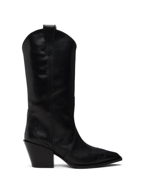 Aeyde Black Ariel Cowboy Boots