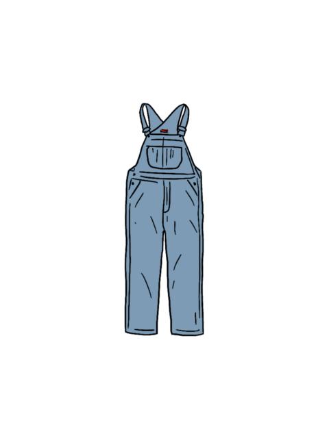 Supreme Supreme Jacquard Logos Denim Overalls Blue