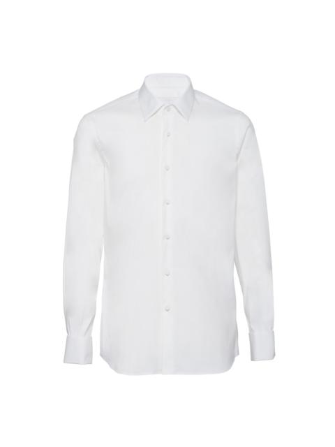 Prada Stretch poplin tuxedo shirt