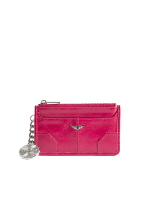 Zadig & Voltaire Sunny patent charm card holder