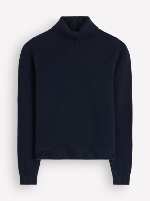 BODEN Elsie Cashmere Roll Neck-Navy