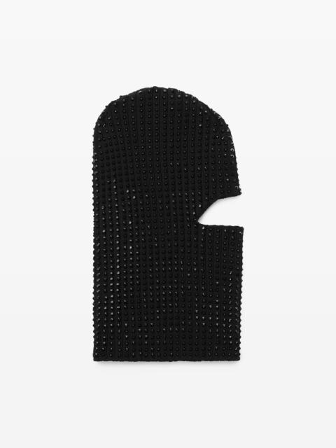 Alexander Wang CRYSTAL HOTFIX RIB KNIT BALACLAVA