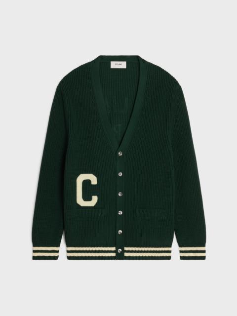 CELINE celine college cardigan in cotton