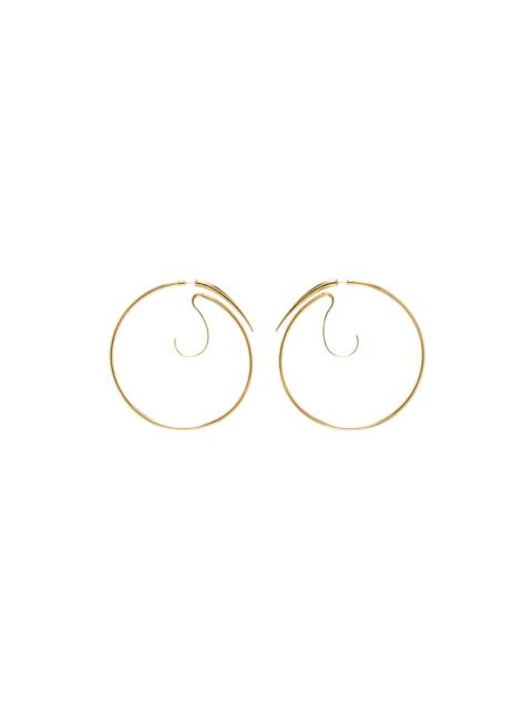 PANCONESI Gold Spina Upside Down XL Hoop Earrings