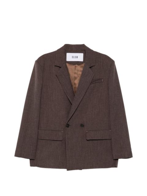 ELEH double-breasted notch-lapel jacket