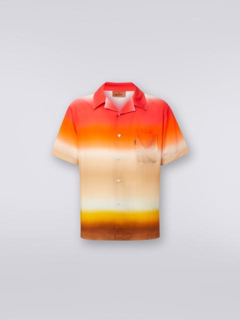 Missoni Short-sleeved shirt in dégradé viscose