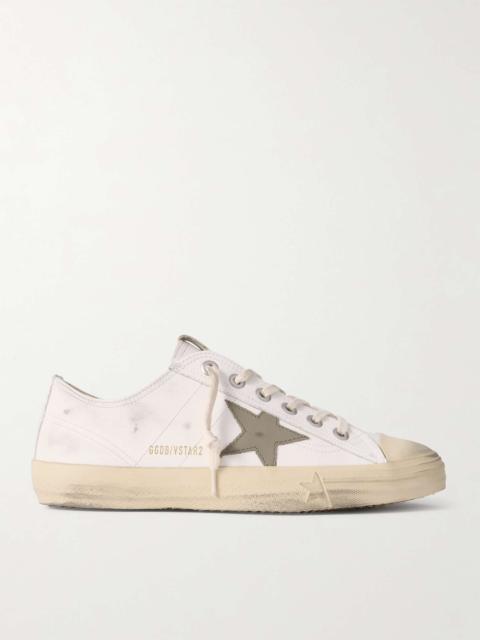 V-Star 2 Distressed Leather Sneakers