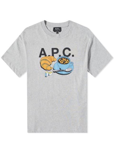 END. x A.P.C. 'Coffee Club' Cedric T-Shirt