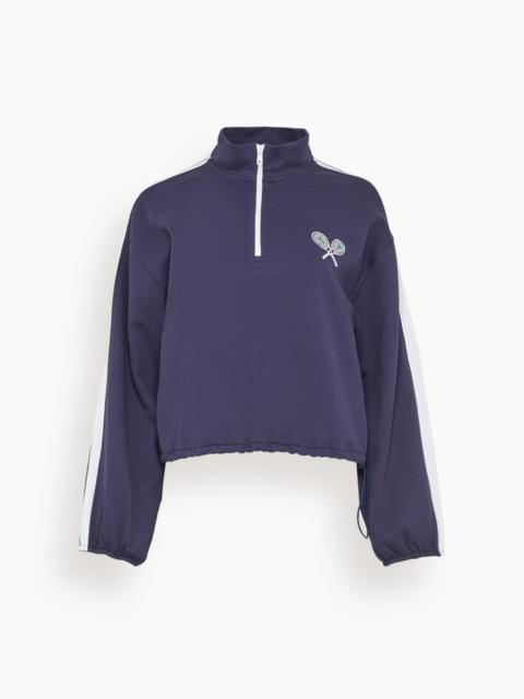 TANYA TAYLOR Maria Pullover in Maritime Blue