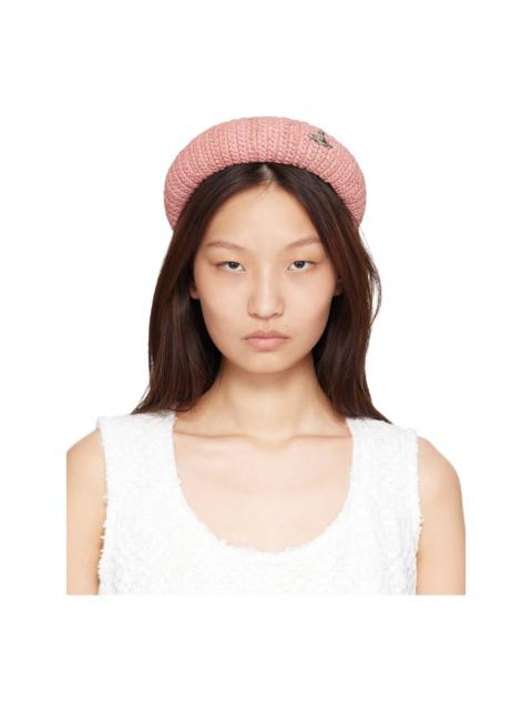 Vivienne Westwood Pink Raffia Headband