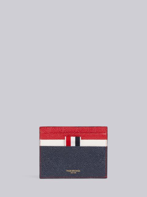Thom Browne RWB Pebbled Card Holder