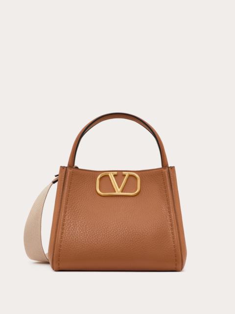 VALENTINO GARAVANI ALLTIME MEDIUM HANDBAG IN GRAINY CALFSKIN