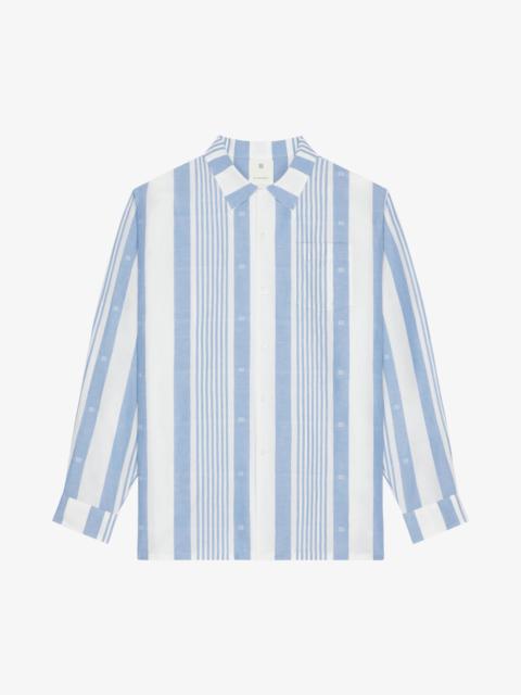 Givenchy SHIRT IN LINEN WITH 4G STRIPES