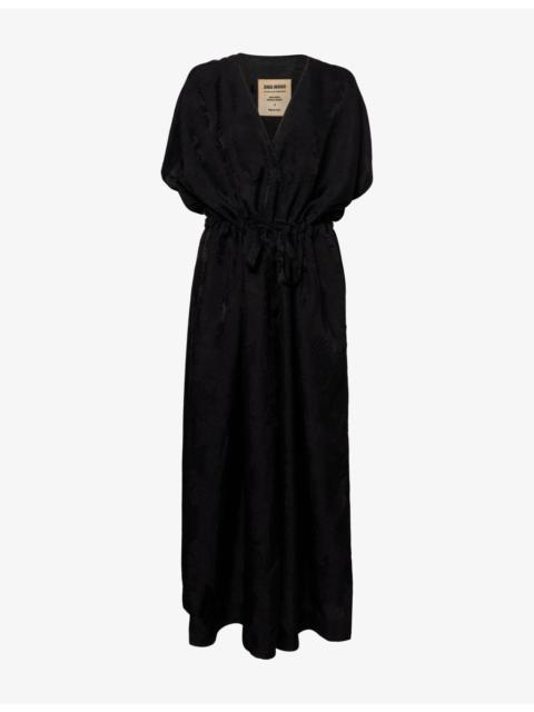 UMA WANG Acre Relaxed-Fit Woven Midi Dress