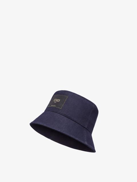 FENDI Blue denim bucket hat