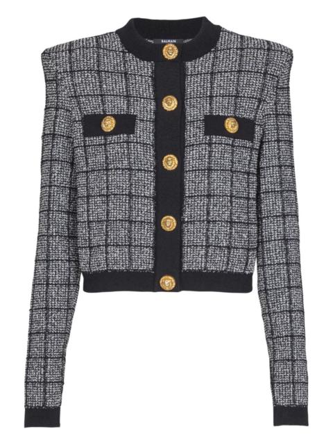 Balmain button-fastening jacket