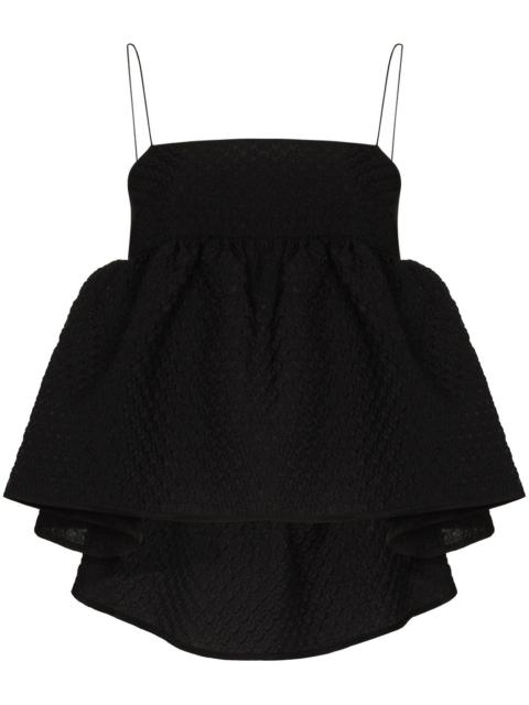 CECILIE BAHNSEN Selena ruffled textured top