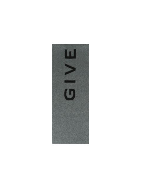 Givenchy Givenchy Double Face Logo Scarf Grey/Multi