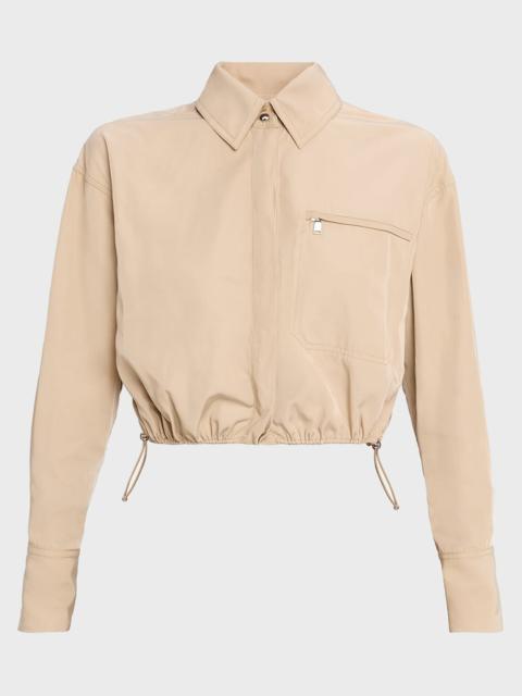 VERONICA BEARD Bates Drawstring Midi Skirt