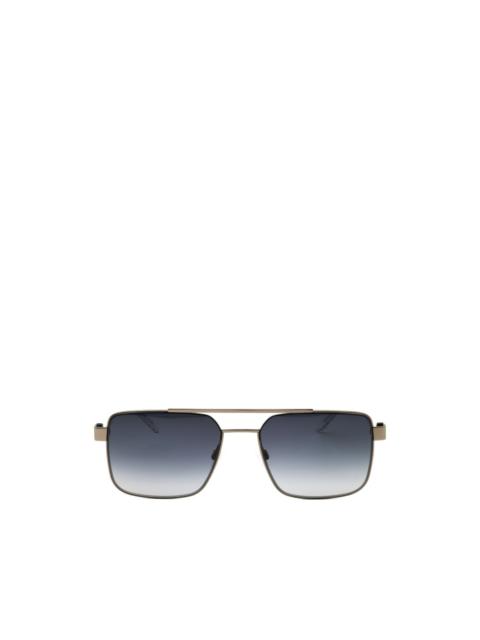 HUGO rectangular-frame double-bridge sunglasses