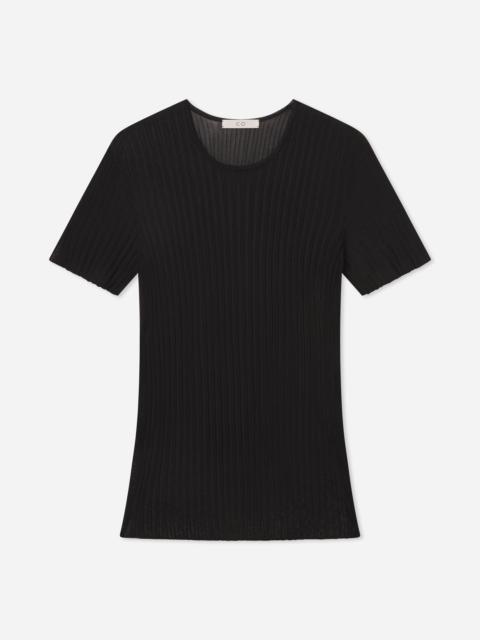 CO Sheer Rib T-Shirt in Viscose