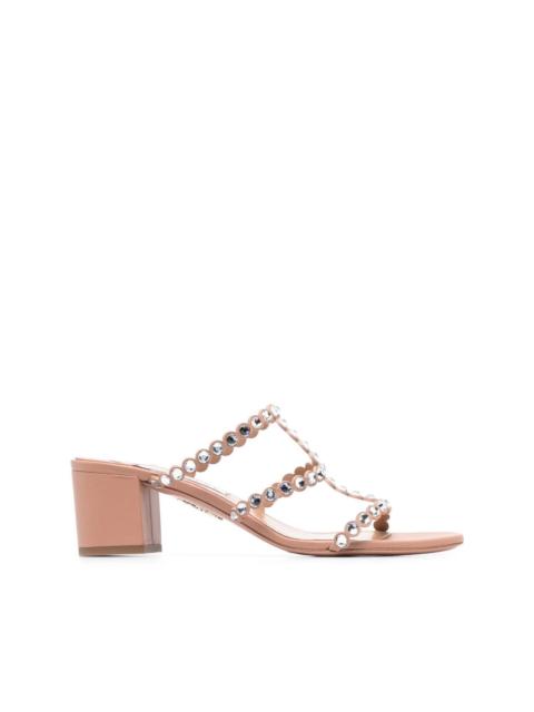AQUAZZURA 55mm crystal-embellished open-toe sandals
