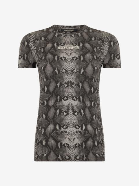 Roberto Cavalli Python Print T-Shirt