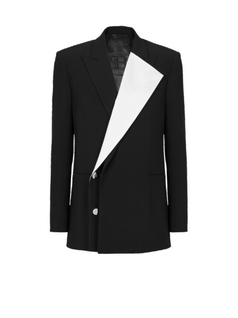 Balmain Eco-designed blazer with satin collar