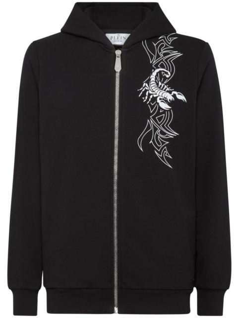 PHILIPP PLEIN 전갈 zip-up 후드
