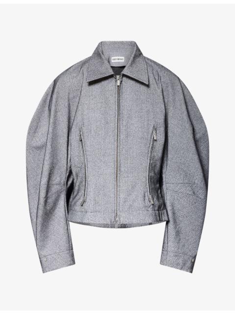 ISSEY MIYAKE Reflection Wool-Gauze Jacket