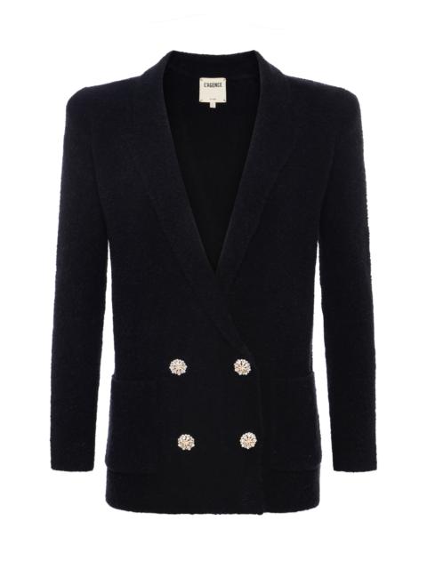 L'AGENCE Eileen Knit Boyfriend Blazer