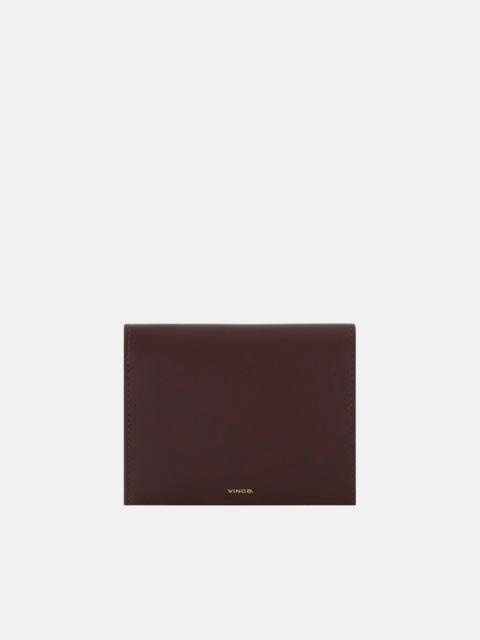 Vince Nappa Leather Folio Card Case