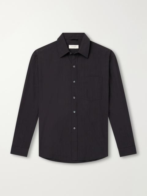 mfpen Executive Striped Cotton-Poplin Shirt