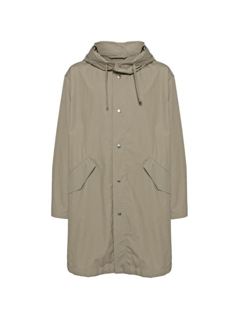 logo print parka