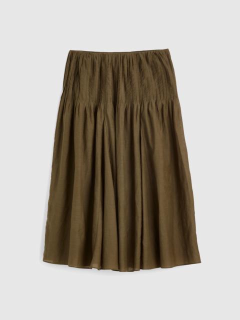 Madewell Pintucked Midi Skirt