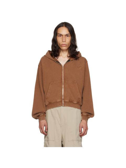 Brown Faded Hoodie