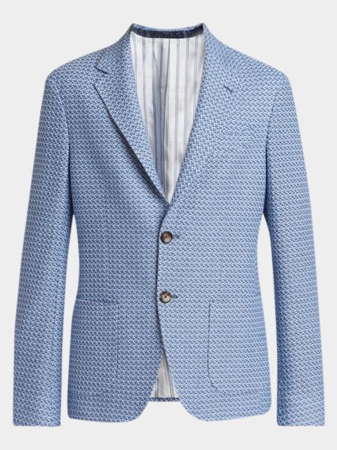 Etro Men's Roma Honeycomb Cotton Two-Button Sport Jacket