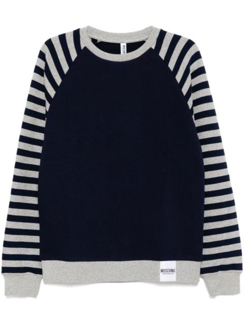 Moschino stripe detailing sweatshirt