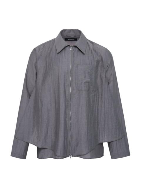 JiyongKim Layered Zip-Up Shirt