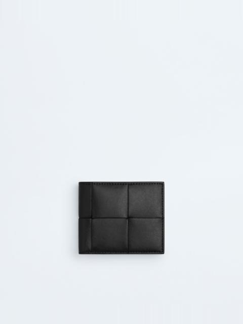 Bottega Veneta 해군 & 황색 Zipped 카드 홀더