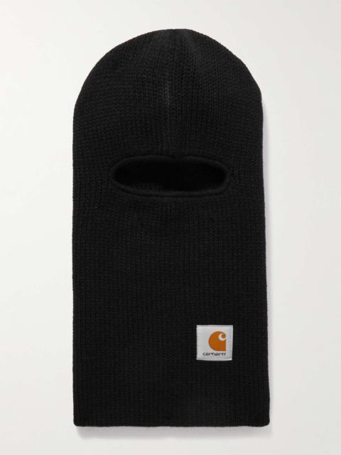 Storm Logo-Appliquéd Ribbed-Knit Balaclava