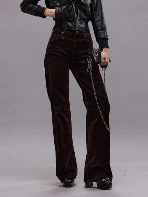 R13 JANE JEAN - FLOCKED BROWN -R13
