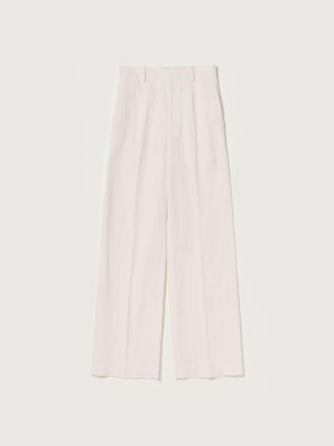 AURALEE HIGH-TWIST WOOL LINEN TWILL SLACKS