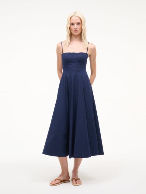 STAUD STAUD WYLIE DRESS NAVY